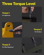 HOTO 25-Piece Upgraded Electric Screwdriver Kit, 1/4'' Hex, Magnetic Lid, 1500mA... - Image 4