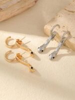 Snake Earrings for Women, Curved Serpent Hoop Earring for Women,Trendy Snake Sha... - Image 7