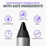 Wonderskin Eyeliner Pencil, 1440 Longwear Deep Black Eyeliner Pencil - Waterproo... - Image 5
