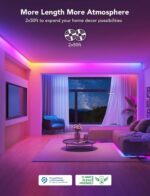 Govee 100ft RGBIC LED Strip Lights, Smart LED Lights Work with Alexa and Google ... - Image 3