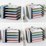 OPNICE Desk Organizers and Accessories, 5-Tier Paper Organizer Letter Tray with ... - Image 6