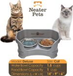 Neater Pet Brands Neater Feeder Deluxe Mess Proof Cat Bowls Elevated, Made in US... - Image 6