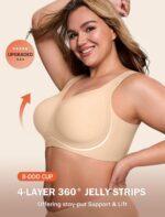 LetsJoli Bras for Women Supportive Wireless Push Up Bra Full Coverage No Underwi... - Image 3
