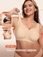 LetsJoli Bras for Women Supportive Wireless Push Up Bra Full Coverage No Underwi... - Image 4