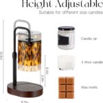 Candeldo Tortoise Shell Home Decor: Black Candle Warmer Lamp with Timer Vintage ... - Image 9