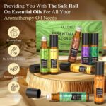Essential Oils Roll On Set (Pack of 8) 8 Scent, Relaxing, Self Care Gifts for Wo... - Image 9