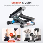 Sunny Health & Fitness Mini Steppers for Exercise at Home, Stair Step Workout Ma... - Image 5