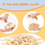 Chicken Shredder - Chicken Breast Shredder Tool Twist, Clear Meat Grinders Shred... - Image 6