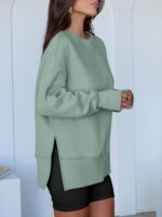 ANRABESS Women Oversized Sweatshirts Thumbhole Long Sleeve Hoodies Shirts 2026 F... - Image 4