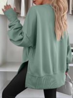 ANRABESS Women Oversized Sweatshirts Thumbhole Long Sleeve Hoodies Shirts 2026 F... - Image 5
