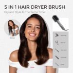 TYMO 4.0 Hair Blow Dryer Brush - Lightweight 3X Faster Drying 5-in-1 Ionic Blowo... - Image 7