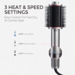 TYMO 4.0 Hair Blow Dryer Brush - Lightweight 3X Faster Drying 5-in-1 Ionic Blowo... - Image 8