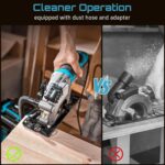 Seesii Mini Circular Saw with Laser Guide,4.8A 4000 RPM Compact Corded Circular ... - Image 7