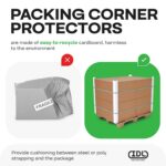 IDL Packaging Cardboard Edge Protector 2" x 2" x 36", Pack of 100 - White Kraft ... - Image 4