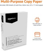 Amazon Basics Multipurpose Copy Printer Paper, 8.5 x 11 Inches, 20 lb, 92 Bright... - Image 3