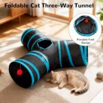 Tempcore Pet Cat Tunnel Tube Cat Toys 3 Way Collapsible, Tunnels for Indoor Cats... - Image 7
