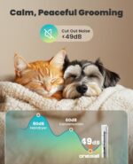 oneisall 4 in 1 Dog Grooming Kit with LCD Display, Dog Hair Trimmer for Paw Nail... - Image 4