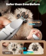 oneisall 4 in 1 Dog Grooming Kit with LCD Display, Dog Hair Trimmer for Paw Nail... - Image 5
