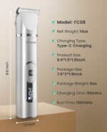 oneisall 4 in 1 Dog Grooming Kit with LCD Display, Dog Hair Trimmer for Paw Nail... - Image 10