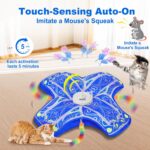Interactive Cat Toys for Indoor Cats,[Newly Upgraded] Rechargeable Touch Activat... - Image 4