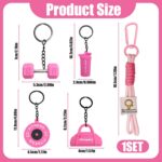 Dumbbell Keychain Set Gym Accessories for Women and Men Fitness Gifts, a Cute Mi... - Image 3