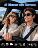 AI Smart Glasses with Camera, 8MP HD Camera Glasses & 1080P Video Recording Sung... - Image 3