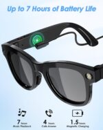 AI Smart Glasses with Camera, 8MP HD Camera Glasses & 1080P Video Recording Sung... - Image 8
