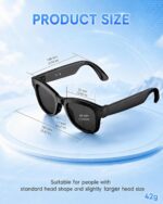 AI Smart Glasses with Camera, 8MP HD Camera Glasses & 1080P Video Recording Sung... - Image 9
