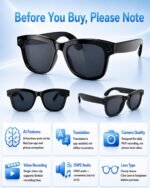 AI Smart Glasses with Camera, 8MP HD Camera Glasses & 1080P Video Recording Sung... - Image 10