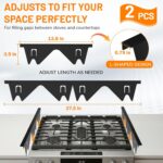 Stainless Steel Stove Gap Covers,Stove Gap Filler, Range Trim Kit, Stove Gap Gua... - Image 3