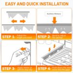 Stainless Steel Stove Gap Covers,Stove Gap Filler, Range Trim Kit, Stove Gap Gua... - Image 5