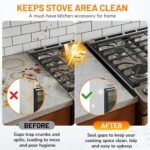 Stainless Steel Stove Gap Covers,Stove Gap Filler, Range Trim Kit, Stove Gap Gua... - Image 7