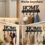 Entryway Wall Key Holder with 5 Hooks, Metal Key Rack Wall Mount for Keys, Bags ... - Image 5