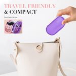 Portable 10Pcs Mini Travel Makeup Brush Set with Pouch, Full Face Soft Synthetic... - Image 6