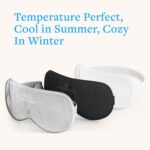 Sleep Mask in Black, 100% Silk, Pure Mulberry Silk, Light Blocking Eye Mask with... - Image 7