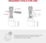 HAUTMEC Tub Drain Remover Wrench Tool Heavy Duty Aluminum Shower Bathtub Drain R... - Image 5