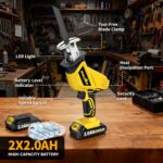 FULLYEA Reciprocating Saw Cordless, Variable Speed 0-3500SPM Power Reciprocating... - Image 4