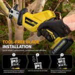 FULLYEA Reciprocating Saw Cordless, Variable Speed 0-3500SPM Power Reciprocating... - Image 5