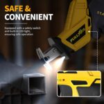 FULLYEA Reciprocating Saw Cordless, Variable Speed 0-3500SPM Power Reciprocating... - Image 7