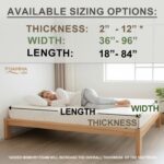 FoammaUSA Custom Mattress and Topper W/Water-Resistant Zipper Cover, Firm, Mediu... - Image 3