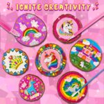 klmars Unicorn Themed Wooden Painting Kit-Glow in The Dark-Arts & Crafts Gifts f... - Image 3