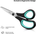 iBayam 3-Pack 8" Heavy Duty Scissors with Ultra Sharp Blades and Comfort Grip Ha... - Image 3