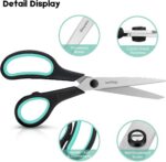 iBayam 3-Pack 8" Heavy Duty Scissors with Ultra Sharp Blades and Comfort Grip Ha... - Image 5