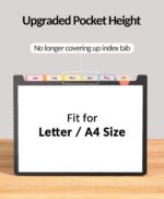 Sooez Upgraded Accordion File Organizer, Expanding File Folder with Deeper 12 Po... - Image 3