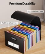 Sooez Upgraded Accordion File Organizer, Expanding File Folder with Deeper 12 Po... - Image 5