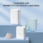 NIIMBOT Label Maker Tape for D11/D110/D101 Label Maker, 12 x 30 mm (0.47'' x 1.1... - Image 8