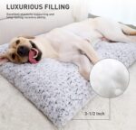 KSIIA Washable Dog Bed Deluxe Plush Dog Crate Beds Comfy Kennel Pad Anti-Slip Pe... - Image 4