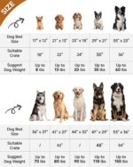 KSIIA Washable Dog Bed Deluxe Plush Dog Crate Beds Comfy Kennel Pad Anti-Slip Pe... - Image 7