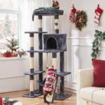 Yaheetech 63in Large Cat Tree for Heavy Cats up to 22lbs, Anti-Wobble Tower with... - Image 3