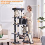 Yaheetech 63in Large Cat Tree for Heavy Cats up to 22lbs, Anti-Wobble Tower with... - Image 4